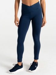 Dare 2b Legginsy sportowe "Revived II" w kolorze granatowym rozmiar: 40. Niebieskie legginsy damskie Dare 2b, bez wzorów, z materiału. Za 65.23 zł.