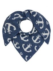 Zwillingsherz Chusta trójkątna "Anchor" w kolorze niebieskim rozmiar: onesize. Niebieskie chusty i apaszki dziecięce Zwillingsherz, z kaszmiru. Za 100.04 zł.