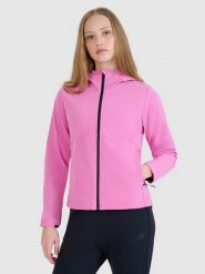Жіноча куртка softshell вітрозахисна мембрана 5000 - рожевий. Kurtki softshell damskie 4f, l, bez wzorów, z softshellu, bez kaptura. W wyprzedaży za 1,399.90 zł.