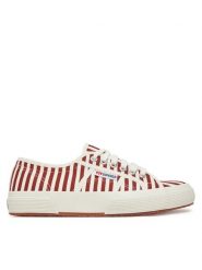 Superga Tenisówki S8148TW Czerwony. Czerwone trampki i tenisówki damskie Superga, bez wzorów, z materiału. Za 179.99 zł.