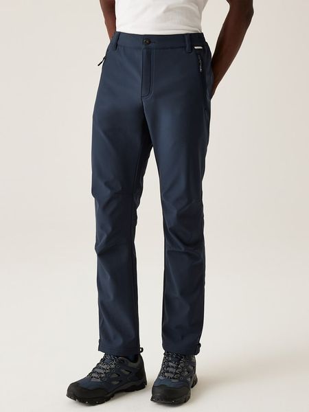 Regatta Spodnie softshellowe "Geo" w kolorze granatowym rozmiar: 52. Niebieskie spodnie materiałowe męskie Regatta. Za 165.71 zł.