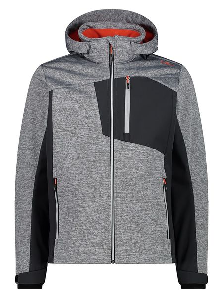 CMP Kurtka softshellowa w kolorze szarym rozmiar: 56. Szare kurtki outdoor męskie CMP, bez wzorów, z tkaniny, bez kaptura. Za 230.59 zł.