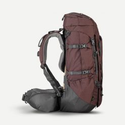 Plecak trekkingowy damski Forclaz MT900 Symbium 60+10 l. Brązowe plecaki damskie FORCLAZ, bez wzorów, z poliamidu, sportowe. Za 699.99 zł.