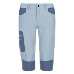 Damskie spodnie outdoorowe 3/4 Kilpi OTARA-W. Niebieskie spodnie materiałowe damskie Kilpi, bez wzorów. Za 179.35 zł.