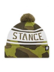 Stance Czapka Og Pom A262D21OG Zielony. Zielone czapki zimowe damskie Stance, z materiału. Za 119.99 zł.