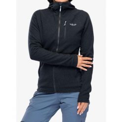 Bluza polarowa damska Rab Capacitor Hoody. Czarne bluzy bez kaptura damskie RAB, xs, z polaru. Za 350.99 zł.