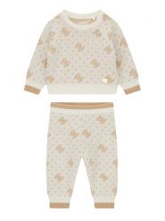 Guess Komplet sweter i spodnie materiałowe A6BG03 Z1320 Beżowy jasny Regular Fit. Brązowe spodnie dziewczęce Guess, z materiału. Za 294.99 zł.