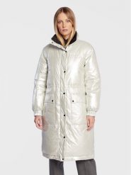 Bruuns Bazaar Płaszcz zimowy Lovisa BBW2993 Biały Regular Fit. Białe kurtki damskie Bruuns Bazaar, na zimę, bez wzorów, z syntetyku. Za 1,159.00 zł.