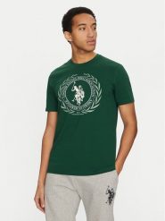 U.S. Polo Assn. T-Shirt MUP3641 Zielony Regular Fit. Zielone koszulki polo męskie U.S. Polo Assn., m, bez wzorów, z bawełny, bez ramiączek. Za 119.99 zł.