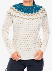 Sweter damski Fjallraven Ovik Knit Sweater. Białe swetry klasyczne damskie Fjällräven, na jesień, l, z dzianiny, bez kołnierzyka. Za 661.09 zł.