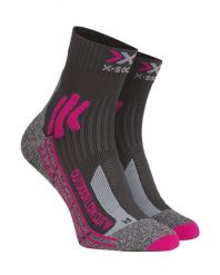 Skarpety trekkingowe damskie X-Socks Trek Outdoor Low Cut 4.0. Czerwone skarpetki damskie X-Socks, bez wzorów, z materiału. Za 153.50 zł.