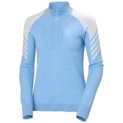Damski sweter 1/2 zip Helly Hansen Lifa. Niebieskie swetry klasyczne damskie Helly Hansen, xl, z materiału, bez kołnierzyka. Za 525.50 zł.
