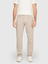 MAC Spodnie chino "Arne" w kolorze beżowym rozmiar: W35/L30. Brązowe spodnie materiałowe męskie MAC, bez wzorów. Za 224.95 zł.