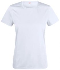 Clique Basic Active-T Women Koszulka damska 100% poliester interlock. Białe t-shirty damskie CLIQUE, m, bez wzorów, z dzianiny, bez kołnierzyka. Za 101.73 zł.