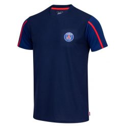Koszulka piłkarska PSG dla dorosłych. Niebieskie t-shirty sportowe męskie PSG, xl, bez ramiączek, do piłki nożnej. Za 154.99 zł.