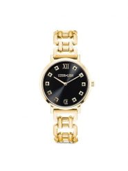 COEUR DE LION Zegarek kwarcowy w kolorze złoto-czarnym rozmiar: onesize. Czarne, analogowe zegarki damskie COEUR DE LION, ze stali. Za 674.99 zł.