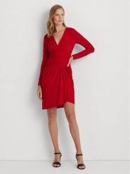 Lauren Ralph Lauren Sukienka codzienna 250918987002 Czerwony Regular Fit. Czerwone sukienki damskie Lauren Ralph Lauren, na co dzień, bez wzorów, z syntetyku, bez kołnierzyka, bez ramiączek, proste. Za 549.99 zł.