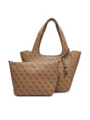 Guess Torebka HWSG73 34220 Brązowy. Brązowe torebki klasyczne damskie Guess, z aplikacjami, ze skóry, bez dodatków. Za 429.99 zł.