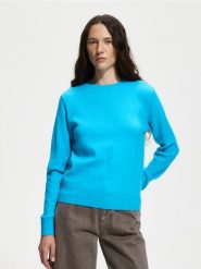 Gładki sweter - niebieski. Niebieskie swetry klasyczne damskie Reserved, l, z dzianiny, bez kołnierzyka. Za 119.99 zł.