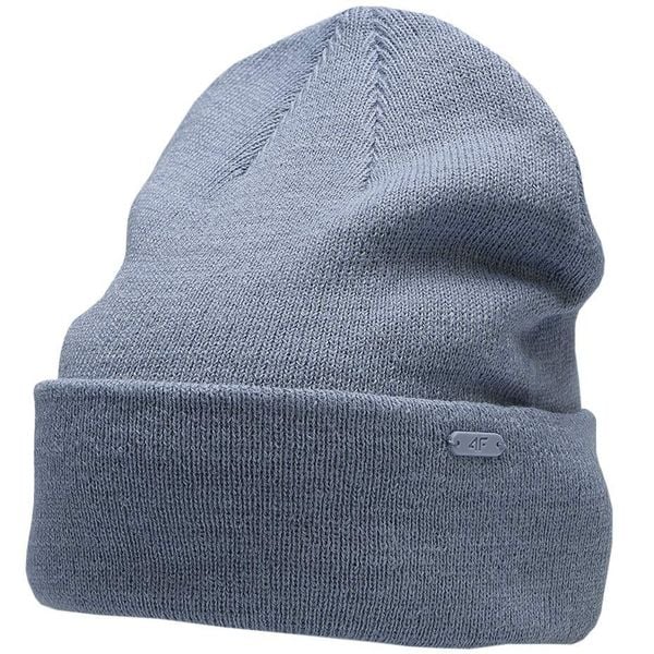 Czapka 4F. Niebieskie czapki zimowe damskie 4f, z materiału. Za 41.99 zł.