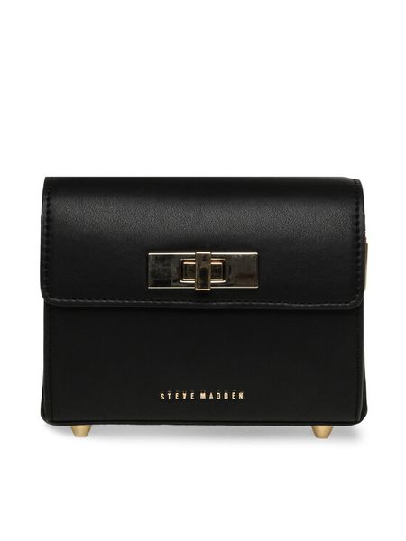Steve Madden Torebka Bminsk SM13001388-02002-BLK Czarny. Czarne torebki klasyczne damskie Steve Madden, bez wzorów, ze skóry, bez dodatków. Za 239.99 zł.