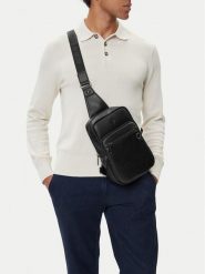 Beverly Hills Polo Club Saszetka C-BHPC-L-019-08 Czarny. Czarne saszetki męskie Beverly Hills Polo Club, z materiału. Za 199.99 zł.