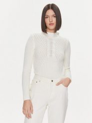 Liu Jo Sweter MF3223 MA95M Écru Slim Fit. Swetry klasyczne damskie Liu Jo, l, z syntetyku, bez kołnierzyka. Za 399.99 zł.