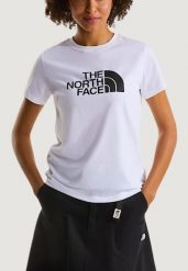 Koszulka crop top Kobieta THE NORTH FACE W EVOLUTION HALF DOME SLIM SHORT SLEEVE. Białe t-shirty damskie The North Face, m, bez wzorów, z bawełny, bez kołnierzyka. Za 184.55 zł.