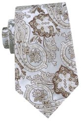 Męski Krawat - Chattier - Odcienie Beżu i Jasnej Popieli. Szare krawaty i muchy męskie Chattier, bez wzorów, z tkaniny, eleganckie. Za 55.00 zł.