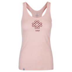 Damski top outdoorowy Kilpi ARIANA-W. Czerwone topy sportowe damskie Kilpi, bez wzorów, z materiału, bez ramiączek. Za 107.00 zł.