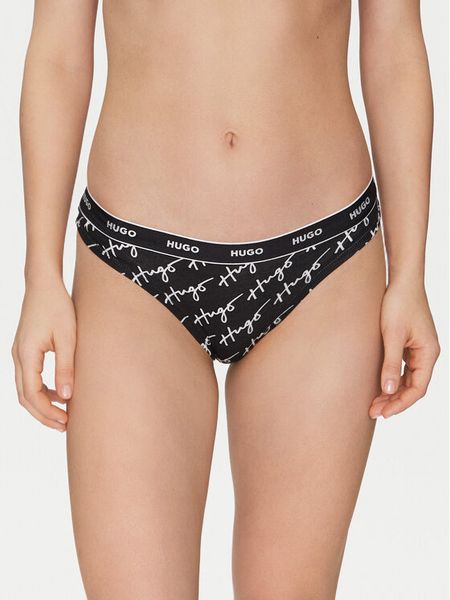 HUGO Stringi 50510622 Biały. Białe stringi damskie Hugo, xxl, bez wzorów, z bawełny. Za 39.99 zł.