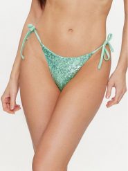 Guess Dół od bikini E3GO02 KBMV0 Zielony. Zielone bikini damskie Guess, z aplikacjami. Za 239.99 zł.