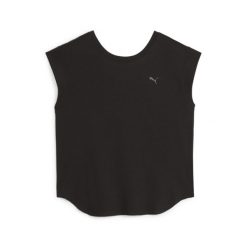 Koszulka Sportowa Damska Puma Studio Foundations. Czarne bluzki sportowe damskie Puma, l, bez wzorów, bez ramiączek. Za 99.99 zł.