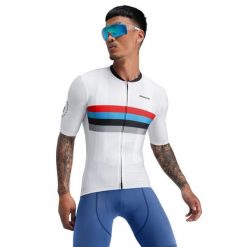 Koszulka rowerowa z krótkim rękawem męska M2 Westfalia. Białe t-shirty sportowe męskie SIROKO, m, bez ramiączek, rowerowe. W wyprzedaży za 212.00 zł.
