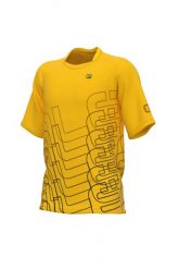 Koszulka rowerowa męska MTB Alé Cycling Off Road Visual. Żółte t-shirty sportowe męskie ALÉ CYCLING, l, z materiału, bez ramiączek, rowerowe. Za 186.99 zł.