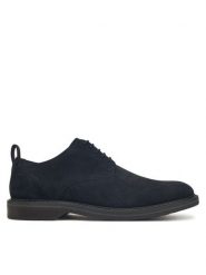 Clarks Półbuty Aldwin Lace 26183251 Granatowy. Niebieskie półbuty męskie Clarks, ze skóry, bez zapięcia. Za 409.99 zł.
