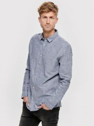 Only & Sons Koszula Caiden 22012321 Niebieski Slim Fit. Niebieskie koszule męskie Only & Sons, m, bez wzorów, z bawełny, bez kołnierzyka, bez ramiączek. Za 189.99 zł.