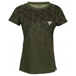 Koszulka T-Shirt tenisowa damska Tecnifibre X-Loop Tee. Zielone t-shirty damskie TECNIFIBRE, bez wzorów, bez kołnierzyka. Za 249.00 zł.