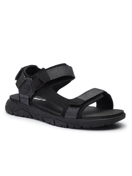 Timberland Sandały Windham Trail Sandal TB0A1V30015 Czarny. Czarne sandały męskie Timberland, ze skóry, bez zapięcia. Za 369.99 zł.