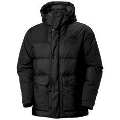Kurtka z kapturem Helly Hansen Escape Down. Czarne kurtki męskie Helly Hansen, l, bez wzorów, z poliesteru, z kapturem. Za 1,297.55 zł.