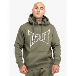 Bluza z kapturem o klasycznym kroju Tapout Basic. Białe bluzy z kapturem męskie TAPOUT, m. Za 226.00 zł.