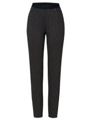 Rosner Spodnie w kolorze czarnym rozmiar: 42K. Czarne spodnie materiałowe damskie Rosner, bez wzorów, z materiału, z podwyższonym stanem. Za 173.99 zł.