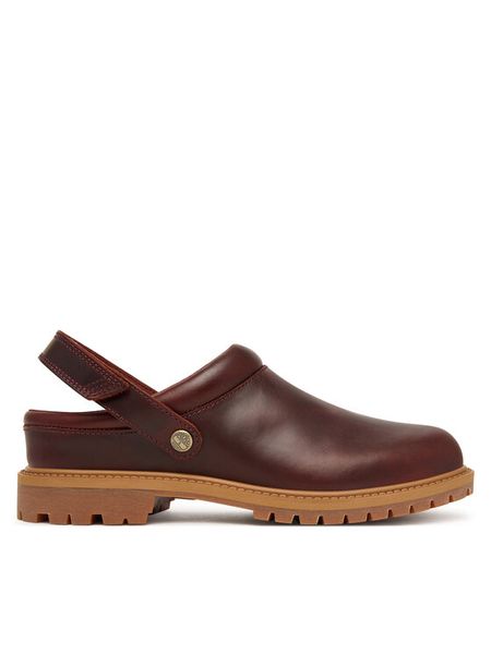 Timberland Klapki Convertible Clog TB0A2PSBEIW1 Bordowy. Czerwone klapki damskie Timberland, bez wzorów, z nubiku, bez obcasa. Za 749.99 zł.