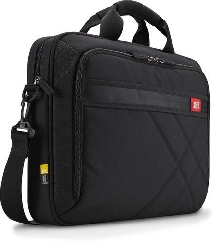 Case Logic DLC-115 Black 39,6 cm (15.6") Obudowa na messenger Czarny. Czarne walizki męskie Case Logic, bez wzorów. Za 184.99 zł.