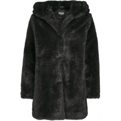 Parka dla kobiet Urban Classic hooded teddy coat. Czarne parki damskie Urban Classics, na zimę, bez wzorów. Za 340.00 zł.