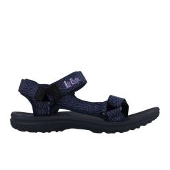 Sandały damskie Lee Cooper LCW-25-34-3559LA granatowe niebieskie. Niebieskie sandały damskie bez wzorów, bez obcasa. Za 154.29 zł.