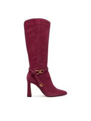 Steve Madden Kozaki Sirrens 11004776 Bordowy. Czerwone kozaki damskie Steve Madden, z lakierowanej skóry, bez obcasa, na szpilce. Za 859.99 zł.