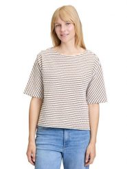 BETTY & CO Koszulka w kolorze kremowo-brązowym rozmiar: 44. Brązowe bluzki damskie Betty & Co., bez wzorów, bez kołnierzyka. Za 82.99 zł.