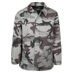 Parka Urban Classic cotton coach. Brązowe parki męskie Urban Classics, na zimę, m, bez wzorów. Za 275.00 zł.