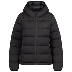 Trespass Rollins - Kurtka damska casual w kolorze czarnym. Czarne kurtki damskie Trespass, l, z aplikacjami, z materiału, z kapturem. Za 318.85 zł.